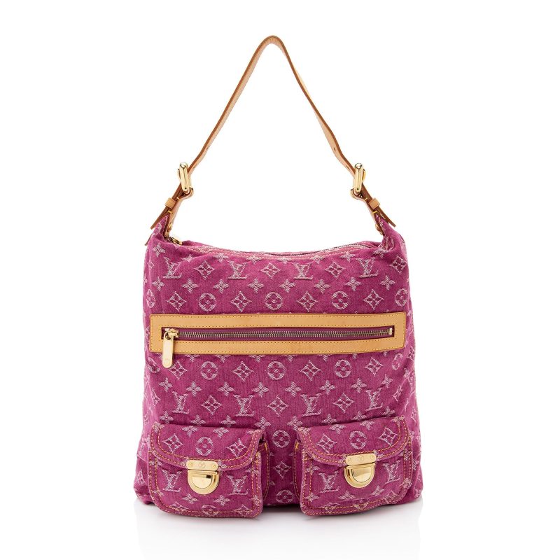 Louis Vuitton Monogram Denim Baggy GM Shoulder Bag (SHF-7nAZFi) - Image 16