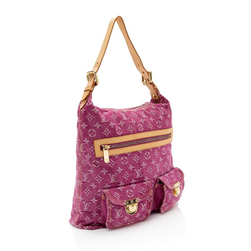 Louis Vuitton Monogram Denim Baggy GM Shoulder Bag (SHF-7nAZFi)