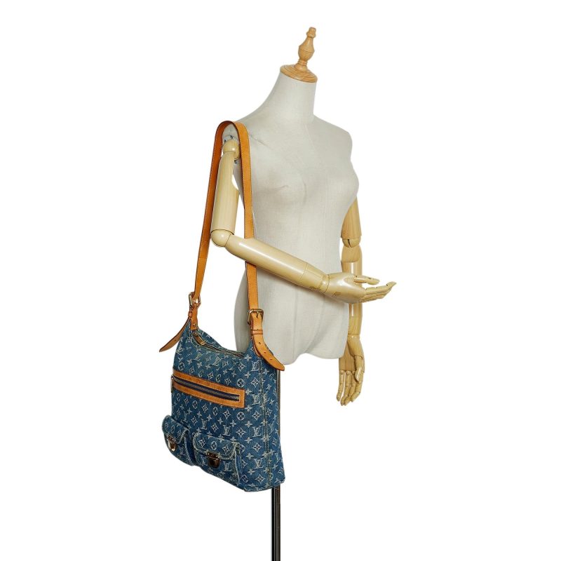 Louis Vuitton Monogram Denim Baggy GM (SHG-d9dmwb) - Image 4