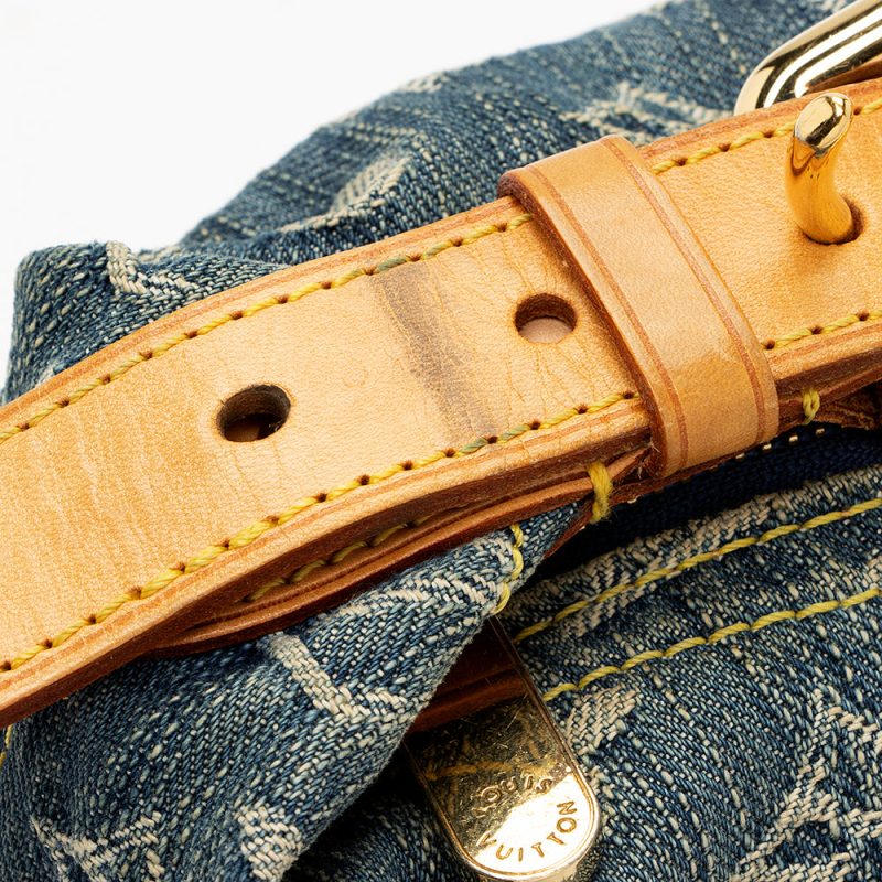 Louis Vuitton Monogram Denim Baggy PM Shoulder Bag (SHF-21107) - Image 10