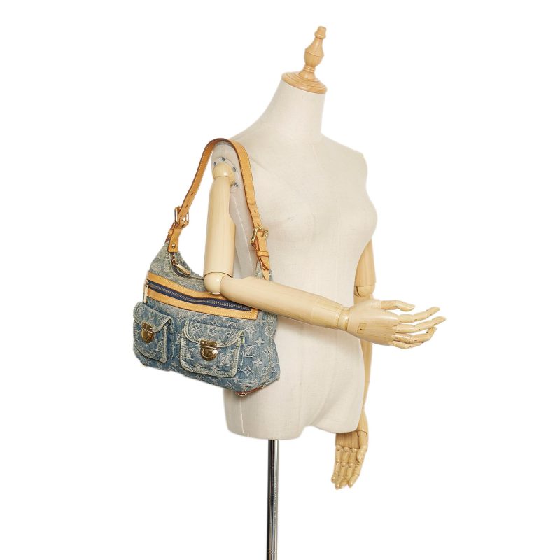Louis Vuitton Monogram Denim Baggy PM (SHG-35571) - Image 4
