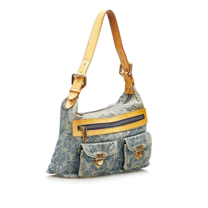 Louis Vuitton Monogram Denim Baggy PM (SHG-35571)