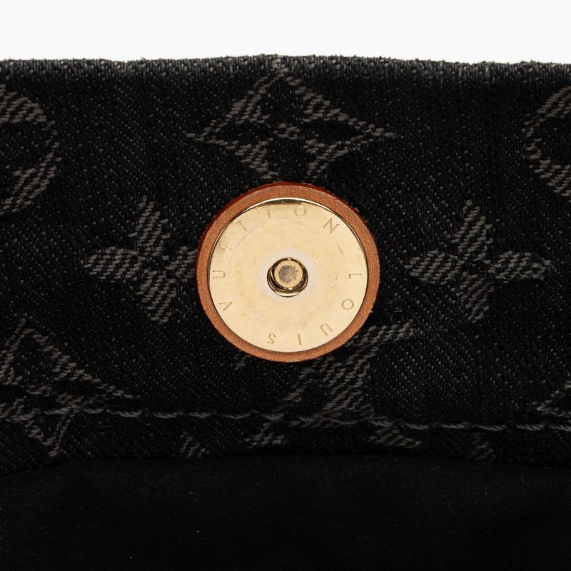 Louis Vuitton Monogram Denim Daily PM Hobo (SHF-6YXLAz) - Image 17