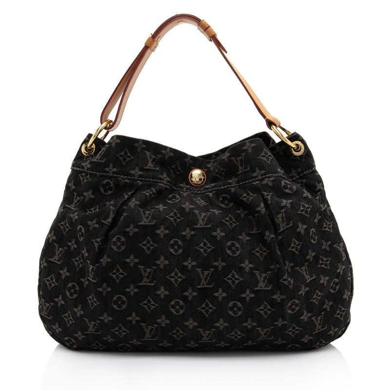 Louis Vuitton Monogram Denim Daily PM Hobo (SHF-6YXLAz) - Image 20
