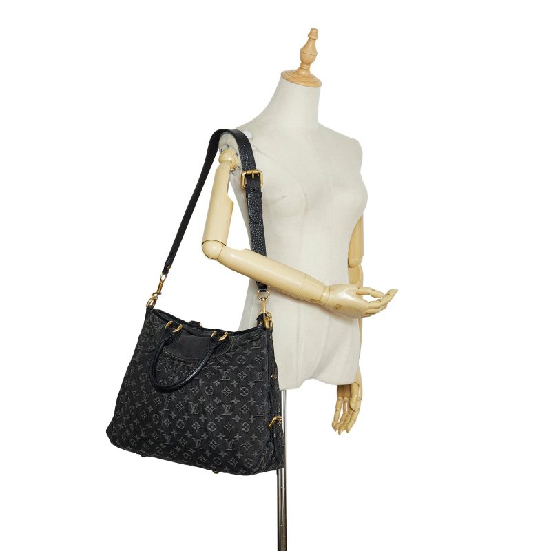 Louis Vuitton Monogram Denim Neo Cabby MM (SHG-qtzpGF) - Image 11