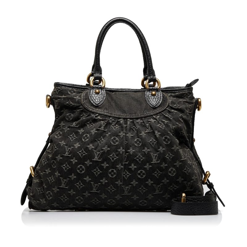 Louis Vuitton Monogram Denim Neo Cabby MM (SHG-qtzpGF) - Image 4
