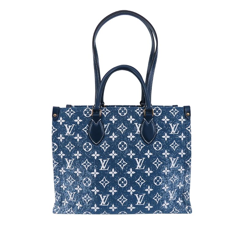Louis Vuitton Monogram Denim Onthego MM (SHG-zqLHQZ) - Image 11