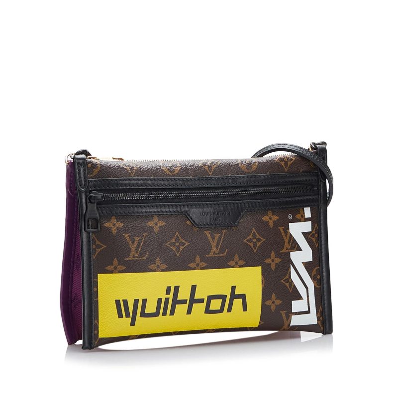 Louis Vuitton Monogram Double Flat Messenger (SHG-gNIeGV)