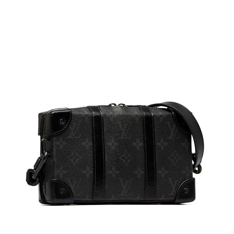 Louis Vuitton Monogram Eclipse Soft Trunk Wallet Crossbody (SHG-4pxj3i)