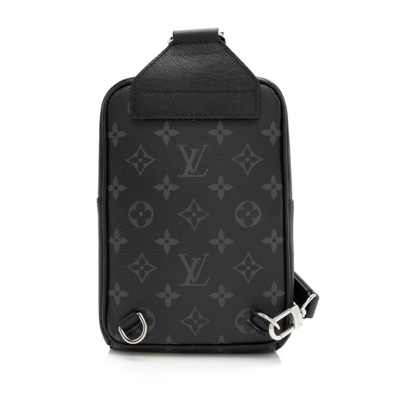 Louis Vuitton Monogram Eclipse Taiga Leather Taigarama Outdoor Sling Bag (SHF-23939) - Image 2