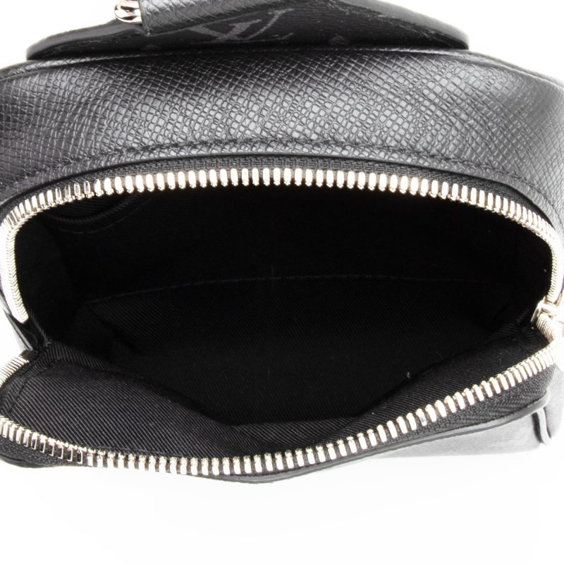 Louis Vuitton Monogram Eclipse Taiga Leather Taigarama Outdoor Sling Bag (SHF-23939) - Image 5