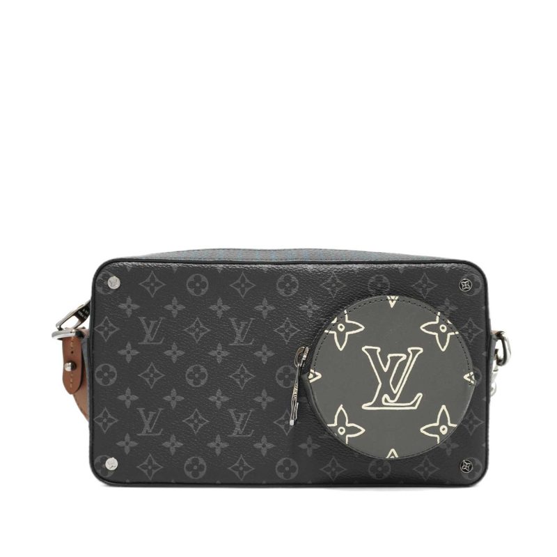 Louis Vuitton Monogram Eclipse Volga on Strap (SHG-nbZGeD) - Image 14