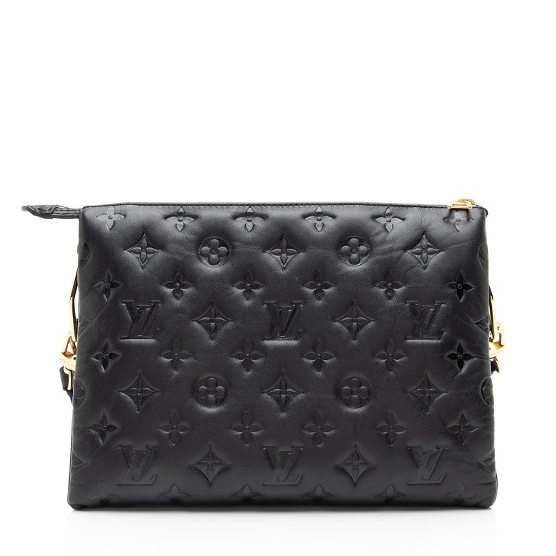 Louis Vuitton Monogram Embossed Lambskin Coussin PM Shoulder Bag (SHF-23655) - Image 2
