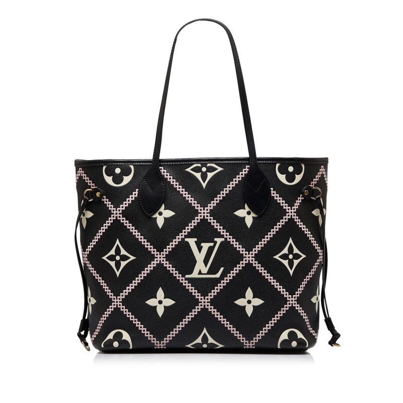 Louis Vuitton Monogram Empreinte Giant Broderies Neverfull MM (SHG-xRWoVc) - Image 2