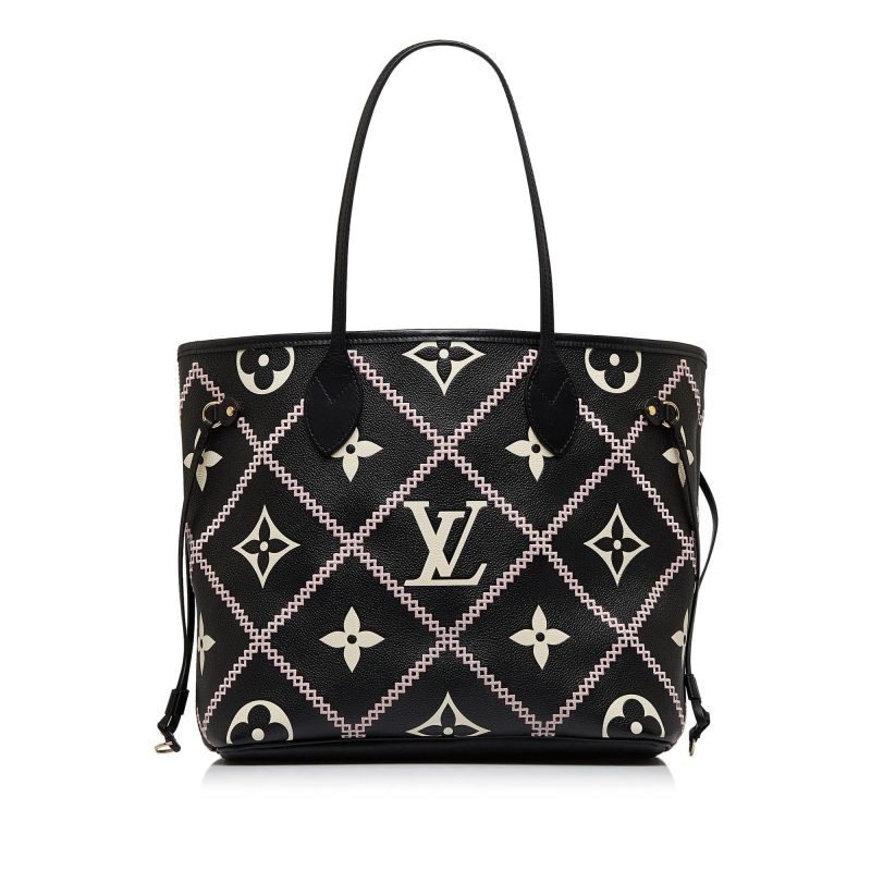Louis Vuitton Monogram Empreinte Giant Broderies Neverfull MM (SHG-xRWoVc) - Image 10