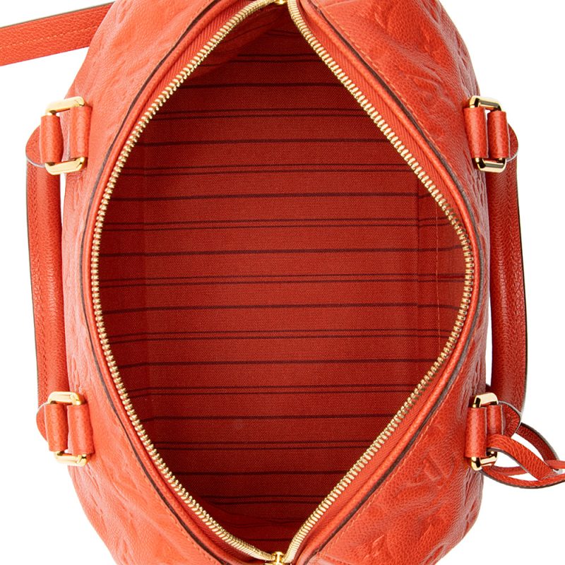 Louis Vuitton Monogram Empreinte Speedy Bandouliere 25 Satchel (SHF-16657) - Image 6