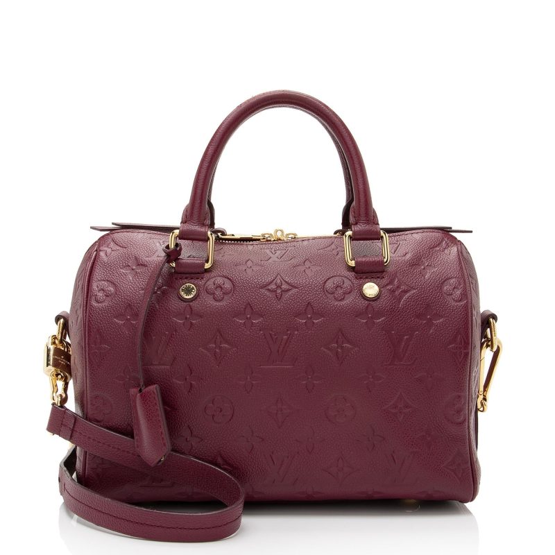 Louis Vuitton Monogram Empreinte Speedy Bandouliere 25 Satchel (SHF-7YVpMd) - Image 18