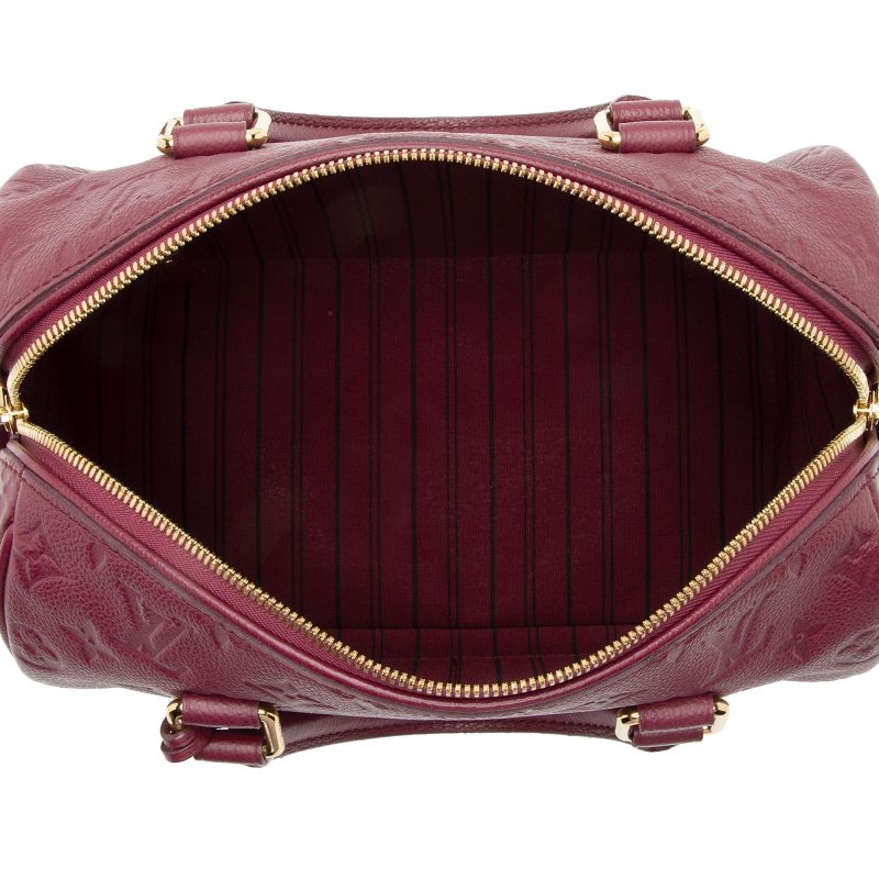 Louis Vuitton Monogram Empreinte Speedy Bandouliere 25 Satchel (SHF-7YVpMd) - Image 6