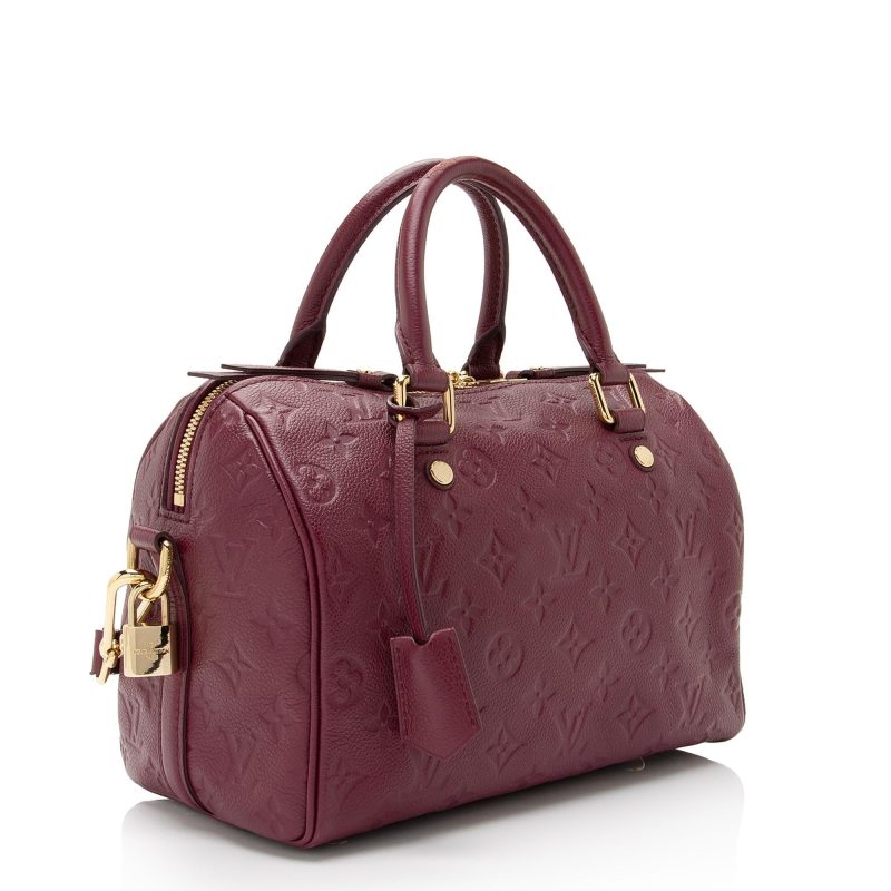 Louis Vuitton Monogram Empreinte Speedy Bandouliere 25 Satchel (SHF-7YVpMd)