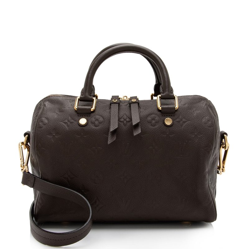 Louis Vuitton Monogram Empreinte Speedy Bandouliere 25 Satchel (SHF-Ye2dun) - Image 14