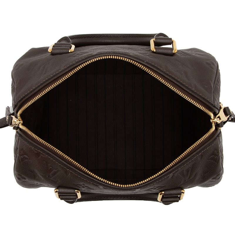 Louis Vuitton Monogram Empreinte Speedy Bandouliere 25 Satchel (SHF-Ye2dun) - Image 6