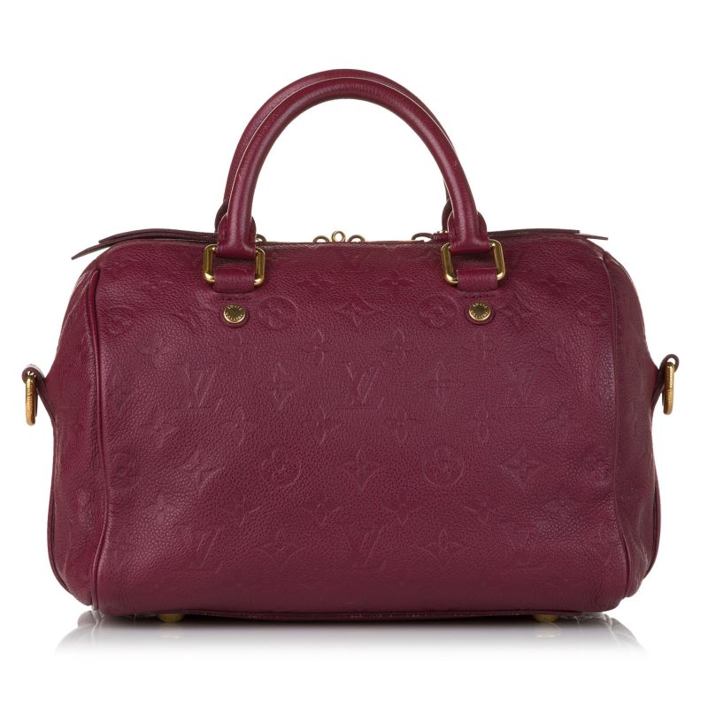 Louis Vuitton Monogram Empreinte Speedy Bandouliere 25 (SHG-32623) - Image 9