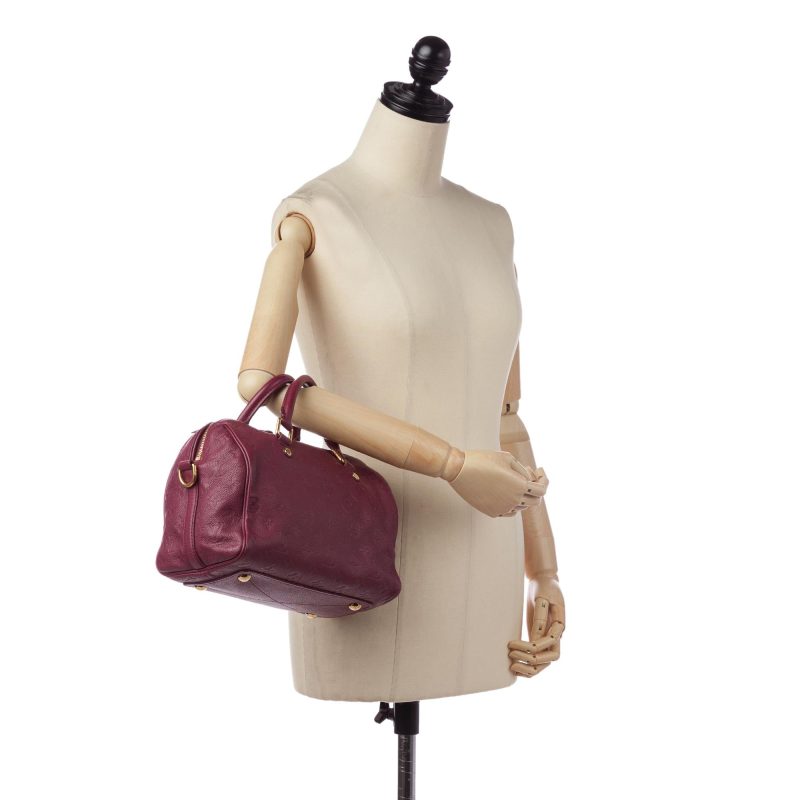 Louis Vuitton Monogram Empreinte Speedy Bandouliere 25 (SHG-32623) - Image 4