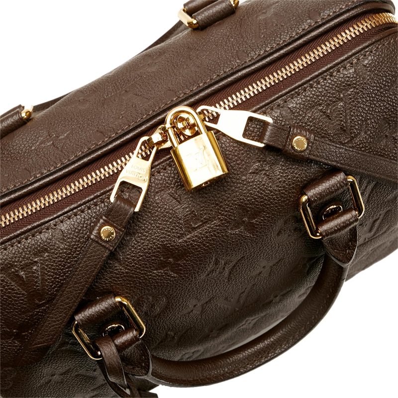 Louis Vuitton Monogram Empreinte Speedy Bandouliere 25 (SHG-5xN2SW) - Image 10