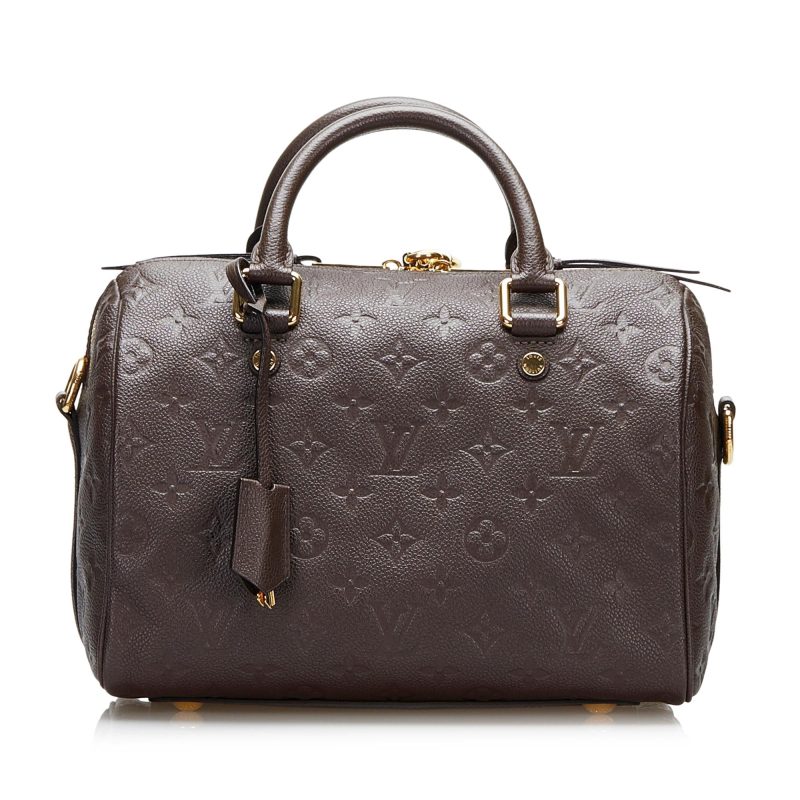 Louis Vuitton Monogram Empreinte Speedy Bandouliere 25 (SHG-5xN2SW) - Image 11