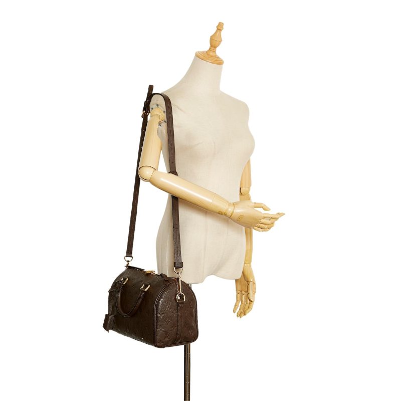 Louis Vuitton Monogram Empreinte Speedy Bandouliere 25 (SHG-5xN2SW) - Image 4