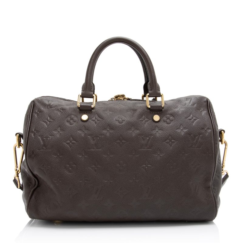 Louis Vuitton Monogram Empreinte Speedy Bandouliere 30 Satchel (SHF-23588) - Image 2