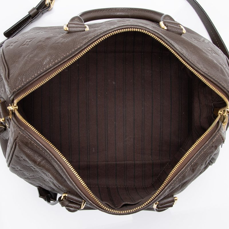 Louis Vuitton Monogram Empreinte Speedy Bandouliere 30 Satchel (SHF-23588) - Image 6