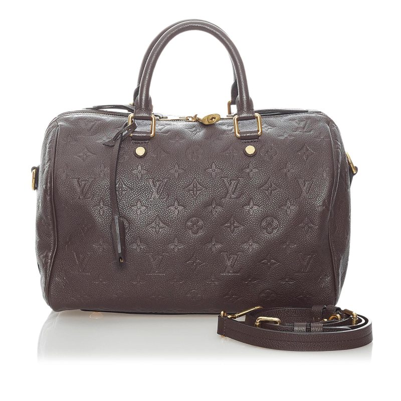 Louis Vuitton Monogram Empreinte Speedy Bandouliere 30 (SHG-34628) - Image 4