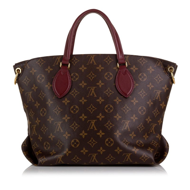 Louis Vuitton Monogram Flower Zipped Tote MM (SHG-W0LVmv) - Image 2
