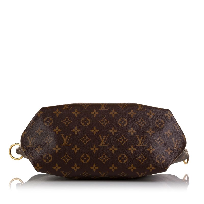 Louis Vuitton Monogram Flower Zipped Tote MM (SHG-W0LVmv) - Image 3