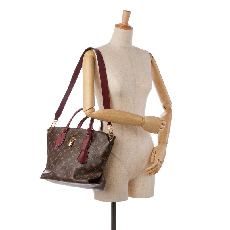 Louis Vuitton Monogram Flower Zipped Tote MM (SHG-W0LVmv) - Image 12