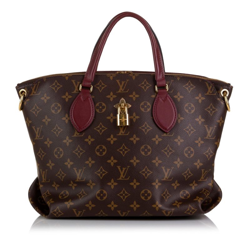 Louis Vuitton Monogram Flower Zipped Tote MM (SHG-W0LVmv) - Image 13