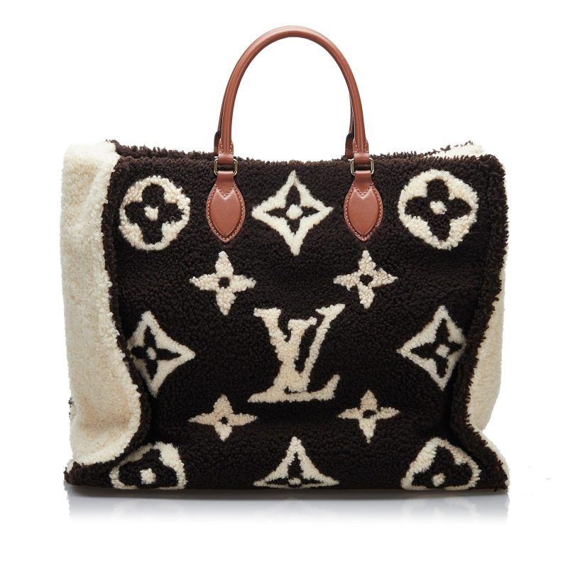 Louis Vuitton Monogram Giant Shearling Teddy Onthego GM (SHG-1IVGqB) - Image 2