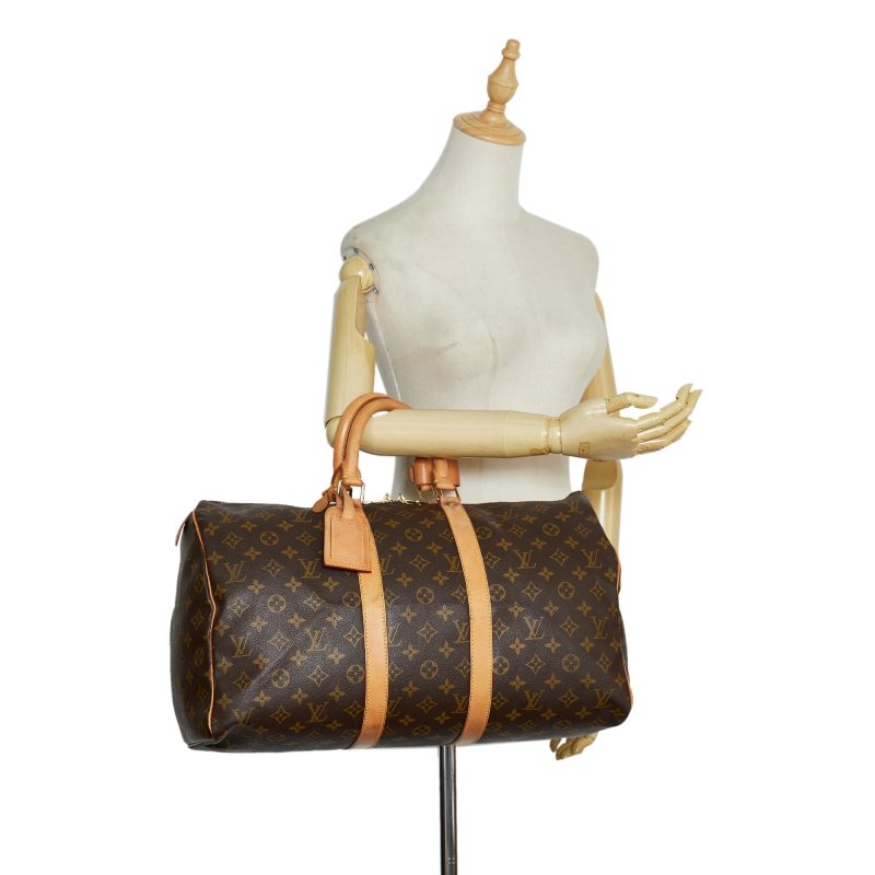 Louis Vuitton Monogram Keepall 45 (SHG-TbBeop) - Image 4