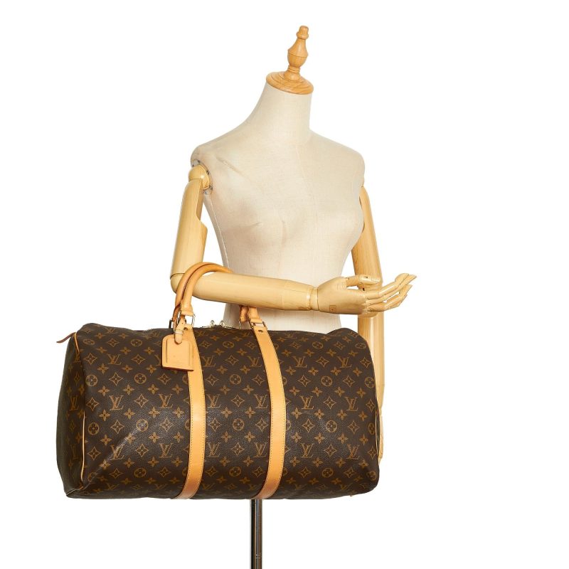 Louis Vuitton Monogram Keepall 50 (SHG-AKQ2H9) - Image 4