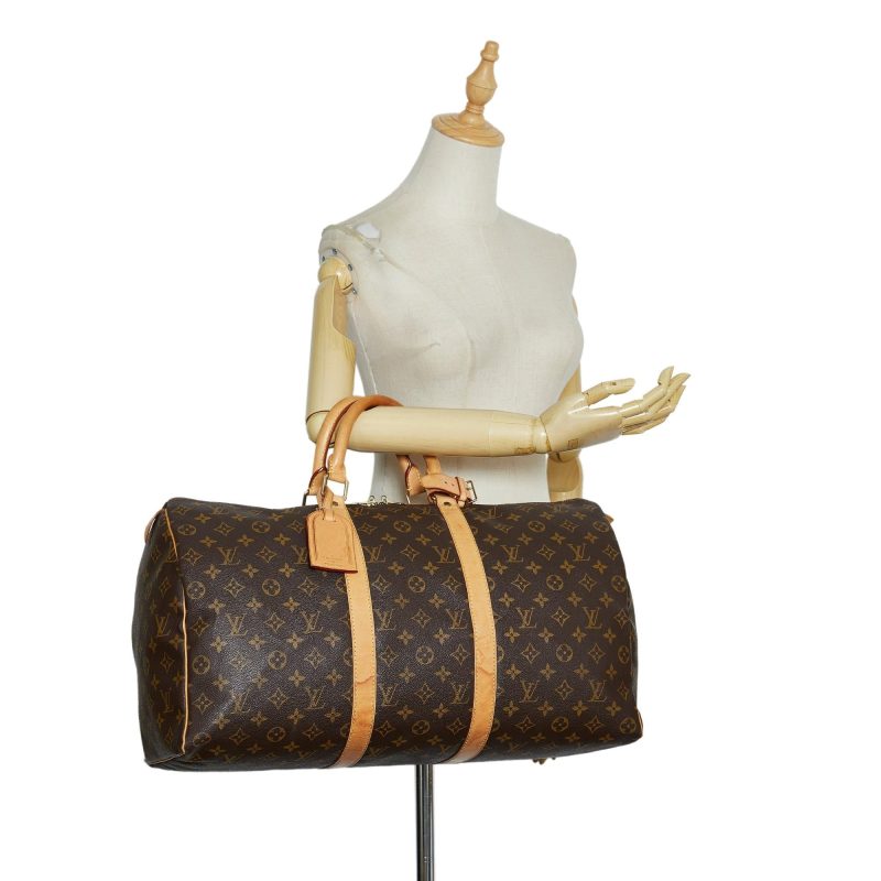 Louis Vuitton Monogram Keepall 50 (SHG-37vfEj) - Image 4