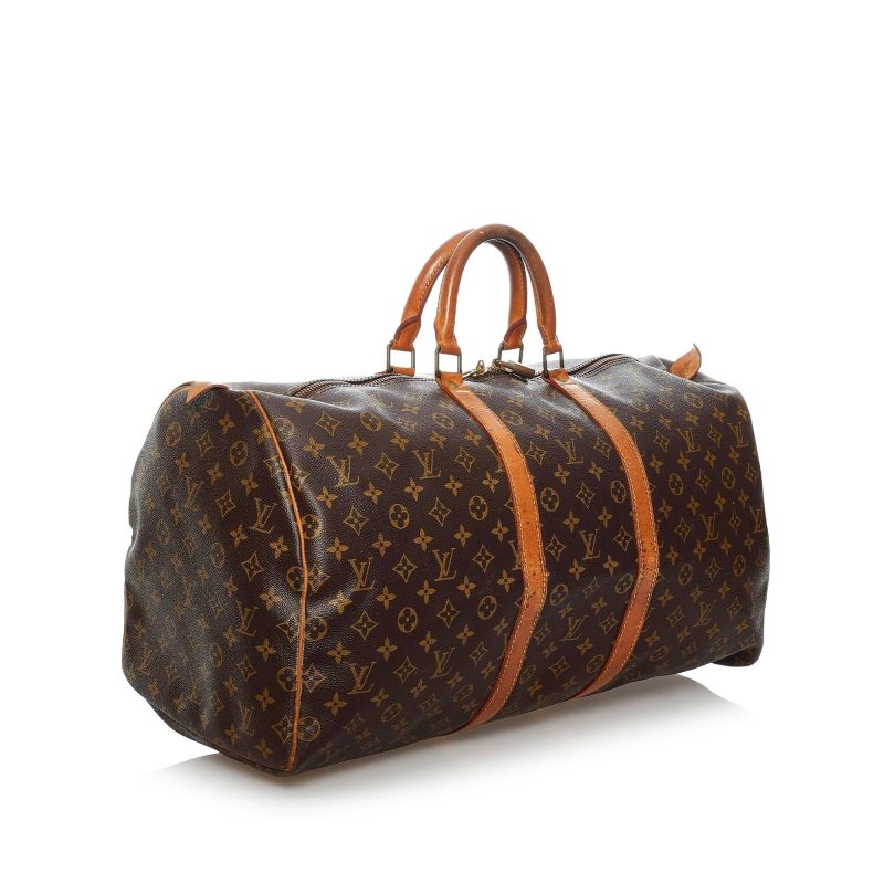 Louis Vuitton Monogram Keepall 55 (SHG-37699)