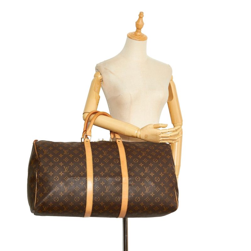 Louis Vuitton Monogram Keepall 55 (SHG-VHt6p5) - Image 4