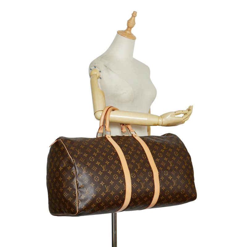 Louis Vuitton Monogram Keepall 55 (SHG-iZGhVz) - Image 4