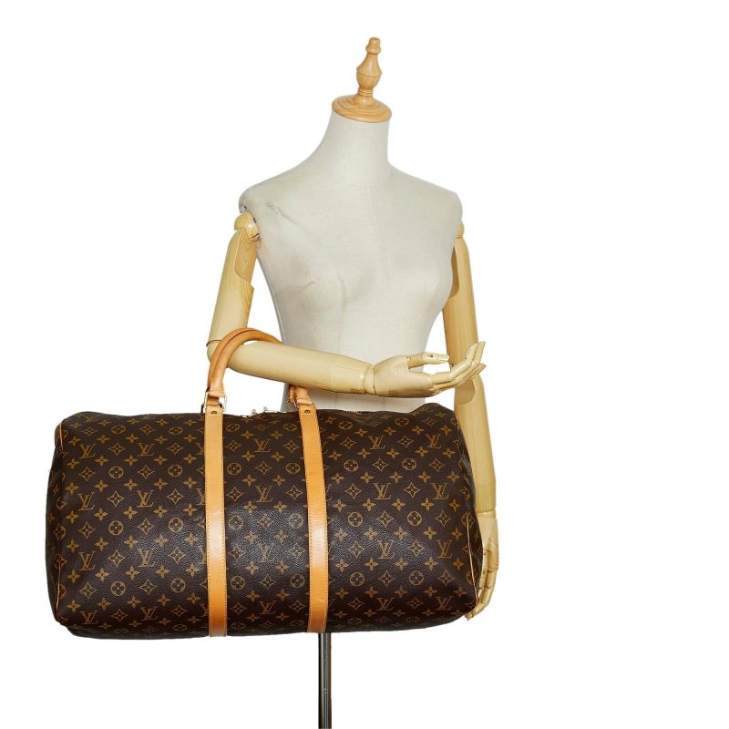 Louis Vuitton Monogram Keepall 55 (SHG-1jq9Mi) - Image 4