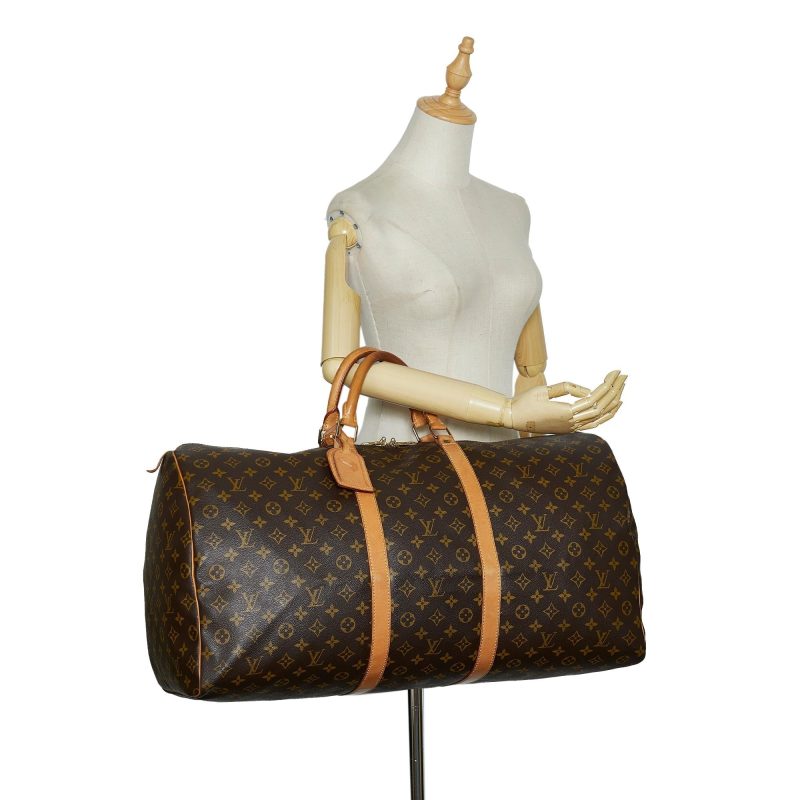 Louis Vuitton Monogram Keepall 60 (SHG-AaI0pZ) - Image 4