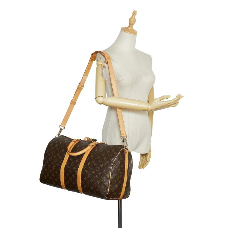 Louis Vuitton Monogram Keepall Bandouliere 45 (SHG-g85fus) - Image 15