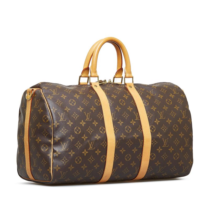 Louis Vuitton Monogram Keepall Bandouliere 45 (SHG-g85fus)