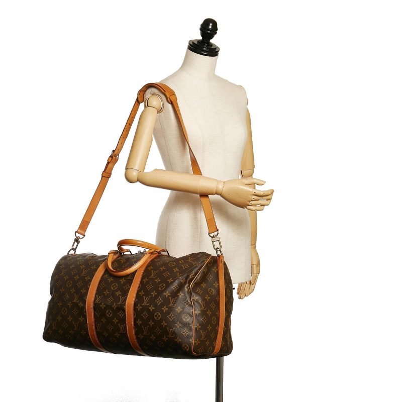 Louis Vuitton Monogram Keepall Bandouliere 50 (SHG-34411) - Image 10