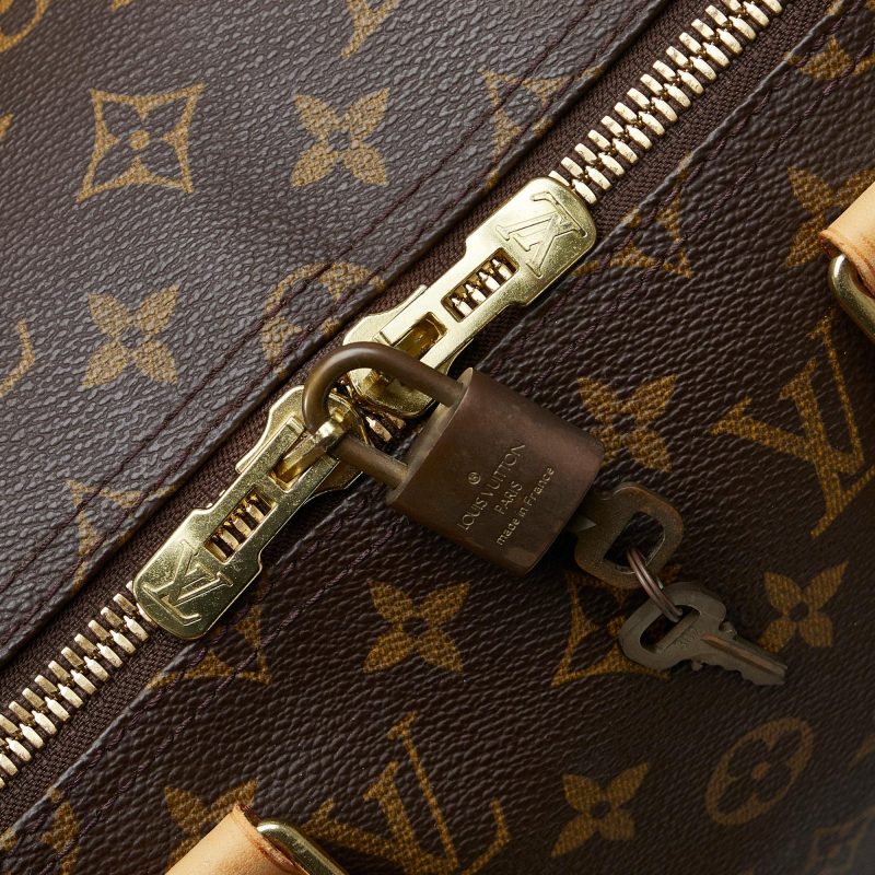 Louis Vuitton Monogram Keepall Bandouliere 50 (SHG-cg46wb) - Image 10
